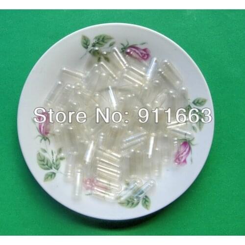 0 size 2,000pcs Clear transparent HPMC Vegetarian empty capsule/HPMC Celloluse capsule!( closed or seperated capsules available)
