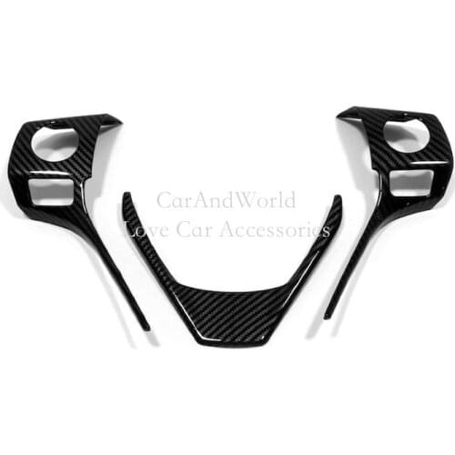 For Toyota RAV4 RAV 4 2016-2018 Interior Steering Wheel Sequin Cover Moulding Frame Trims Chrome Sticker Car-Styling Accessories