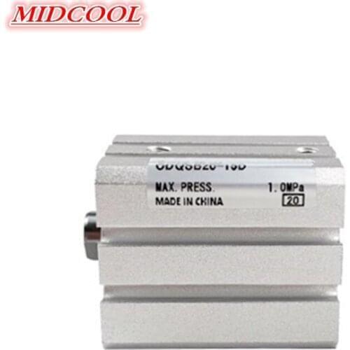 Air cylinder CQS CDQS CQSB20 CDQSB20 bore 20mm stroke 5/10/15/20/25/30/35/40/45/50/75/100/125/150/175/200mm