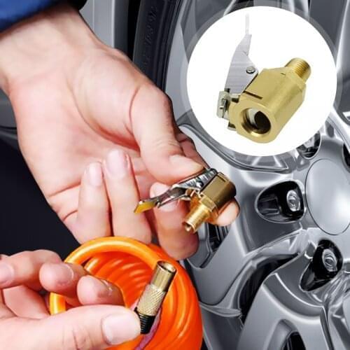 8mm Car Air Pump Tire Valve Connector Brass Lock-on Tire Inflator Air Chuck For 8V1 Thread Auto Truck ATV Quad Car Accessories