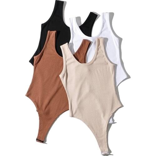2021 New Summer Autumn Jumper Body Suit Women Casual Sexy Slim Beach Jumpsuit Romper Girl Bodysuit Solid Brand Suit