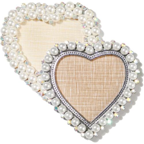 1 Pc Nail Tips Display Board Tool Retro European Style Pearl Heart Shape Showing Shelf UV Gel Polish Manicure Nail Art Supplies