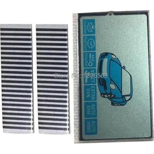 10PCS/lot B9 flexible cable + B9 LCD display for 10 PCS/lot Russian Keychain Starline B9 lcd remote Jaguar ez-one KGB FX-7 EX-8