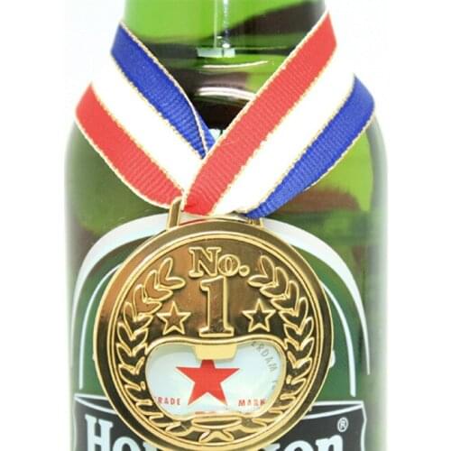 100pcs No.1 Winner Gold Medal Bottle Opener Champion Beer Opener Creative Party Favors lin3237