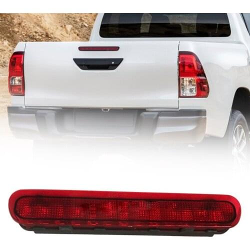 12V Rear Tail High Mount LED 3RD Brake Stop Light Lamp Red Lens Fit for Toyota Hilux VIGO Pickup 2005 2006 2007 2008 2009 -2014