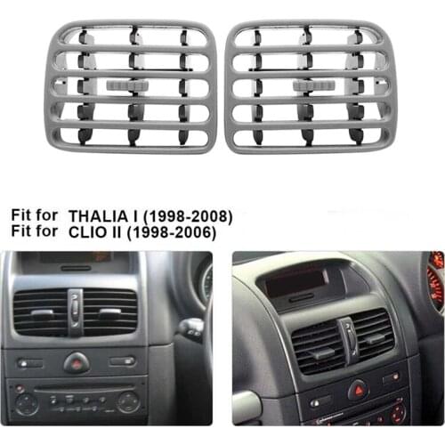 2PCS Car Interior Center Console Air Vent Air Jet Intake Grille for Renault Clio II 1998-2001 THALIA I 2001-2006