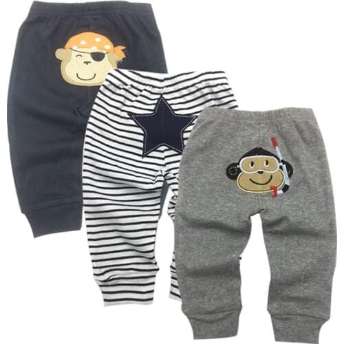 3 Packs Unisex Baby Pants Spring Summer Kids Harem PP Trousers Cotton Knitted Boy Girl Toddler Leggings Newborn Infant Clothing