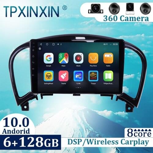 6+128GB For Nissan Juke 2011-2018 Android 10 Carplay Radio Player Car GPS Navigation Head Unit Car Radio with Screen
