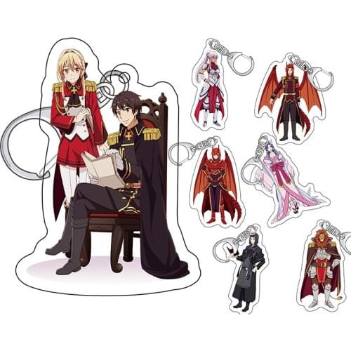 How a Realist Hero Rebuilt the Kingdom Keychains Anime Genjitsu Shugi Yuusha no Oukoku Saikenki Key Ring Elfrieden Liscia Aisha