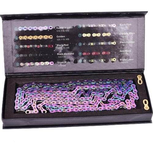 Chain 9 10 11 12 Speed EL SL Half/Full Hollow Bike Chain On For MTB Mountain Road Bike Cycling Shift Chain 116L 126L