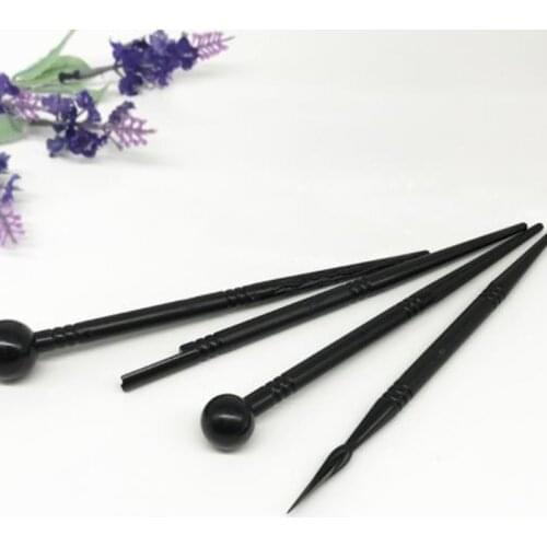 Child Toys Color Shapers Carving Craft Brush 4 Pcs Pottery Tools Manual DIY Polymer Clay Tools Ceramics Tool Clay Sculpture