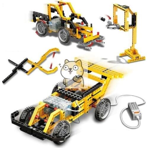 Power Machinery Electric gear domino Building Blocks DIY Model Bricks Toys gift Compatible technic series boy