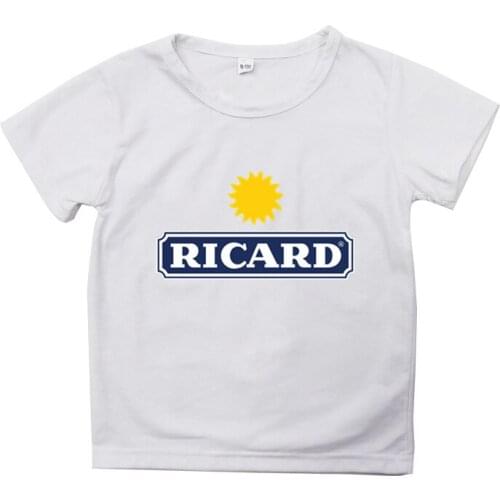 RICARD T Shirt Children Boys Girls Short Sleeve Oversized Tshirt Summer Vetement Nous T-shirty Damskie Black Harajuku Tee Shirt