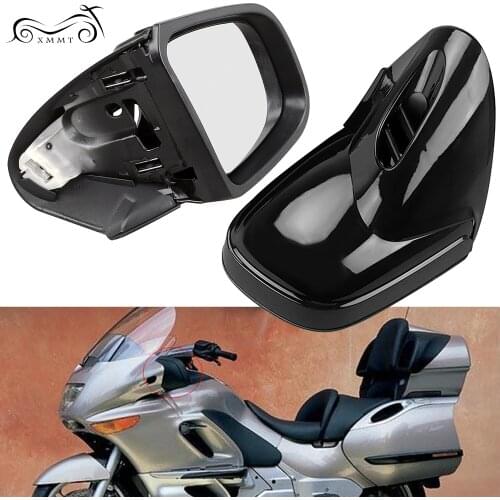 Gloss Black Motorcycle Fairing Mount Left & Light Rearview Side Mirror For BMW K1200 K1200LT K1200M 1999-2008 07 06 05 04 03 02