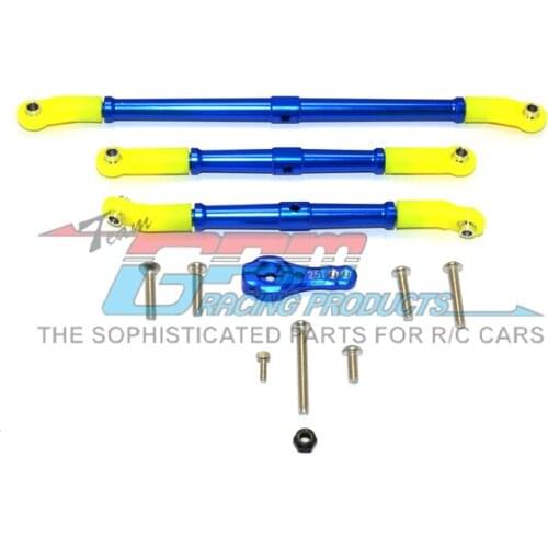 GPM AXIAL 1/10 SCX10 II 90046 BUGGY Climbing car Metal alloy Front and Rear teeth Adjustable steering Tie rod + 25T Servo arm