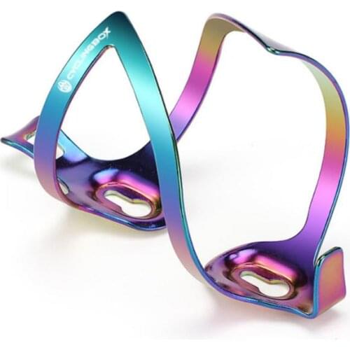 TK Bicycle Bottle Cage Electroplating Rainbow MTB Bike Water Cup Holder Water Bottle Bracket Aluminum Alloy Riding Equipment