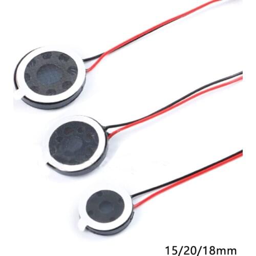 Round 8 Ohm 1W Speaker 8ohm 15MM/18MM/20MM Loud Speakers Mobile Phone Small Loudspeaker Audio