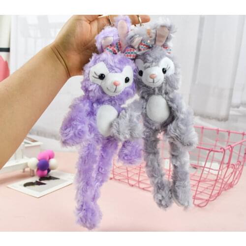 Hot selling 30cm toy rabbit keychain pendant Plushed Bunny ornament for backpack Small toy Bunny doll Cartoon rabbit toy