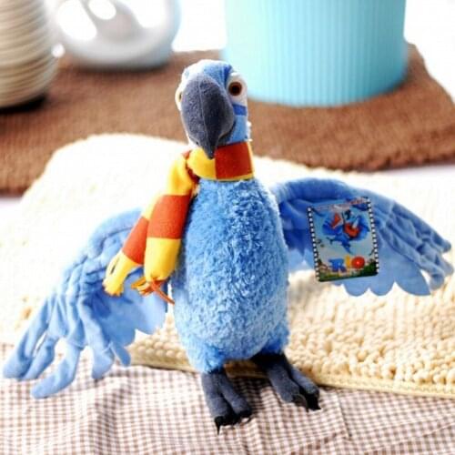 Middle lovely boy parrot toy Rio movie plush Blu toy boy parrot toy gift about 38cm 0039