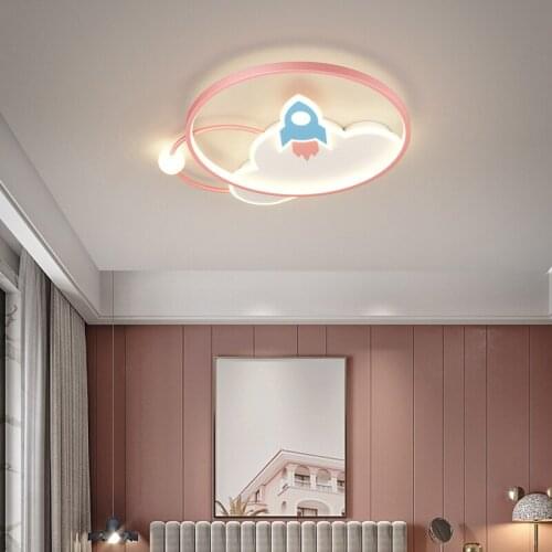 Minimalist Blue Pink Aircraft LED Ceiling Lamp for Bedroom Living Dining Children Boy Girl Room Aisle Home Decor Light Fixture