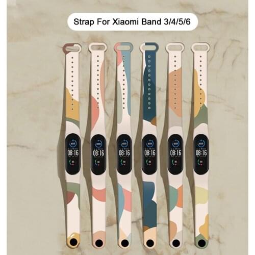 Fashion Morandi Color Bracelets mi band 4 mi band5 miband 6 strap Sports wristband For xiaomi mi band 3 5 6 Silicone TPU straps
