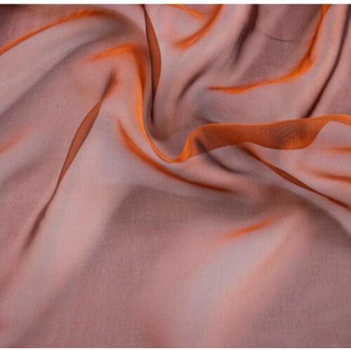 Fashion 100% pure Mulberry silk georgette fabric wide silk chiffon scarf dress Sewing B26