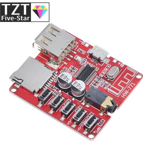 TZT New Bluetooth decoder board MP3 lossless car speaker amplifier modified Bluetooth 4.1 circuit board