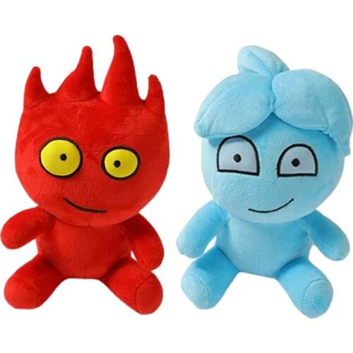 New Fireboy and Watergirl Plush Toys Hot Game Stuffed Soft Doll Cute Animals Pillow for Children Boys Girls Birthday Gift 25cm