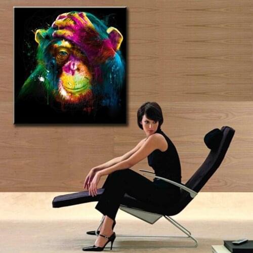 NEW 100% hand painted Cartoon Oil Painting on Canvas Abstract Animal Wall Art for Home Decoration pictures DM16052011