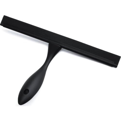 2021 New Shower Squeegee Stainless Steel Matte Black Squeegee for Bathroom Car Windows