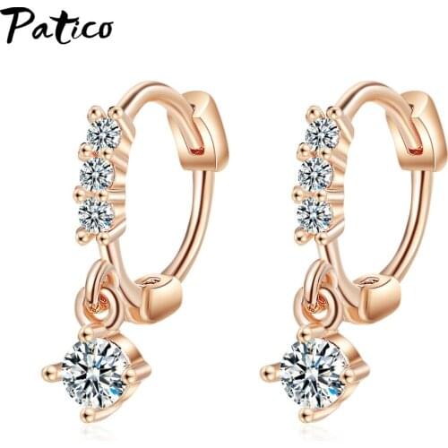 Latest Fashion 925 Sterling Silver Rhinestone Drop Earring For Woman Girl Charm Earring Female Brincos Jewelry Accessories Gift
