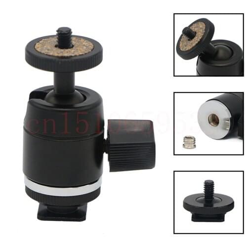 Swivel Ball Head 1/4" Screw Mount for DSLR Camera Tripod Ballhead Stand Tripod Heads