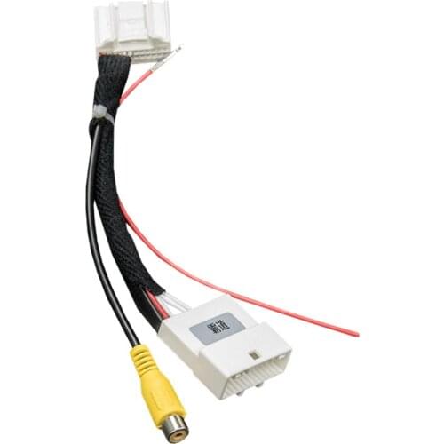 Wire Harness RCA Adapter for Toyota Prado LC Land Cruiser LC150 LC200 Highlander Backup Camera Video Input for in-Dash Radio