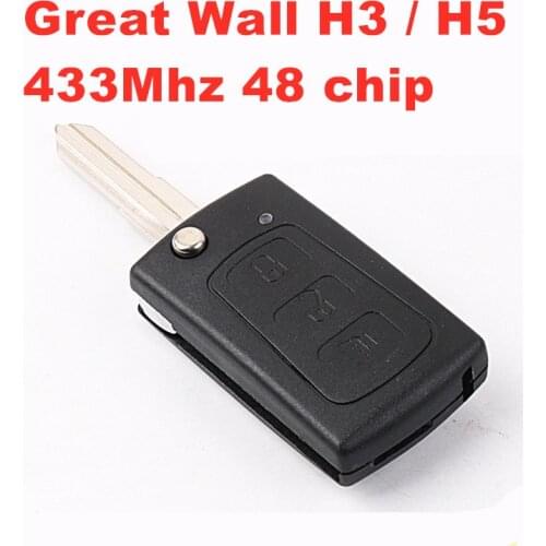 For Great Wall H3 / H5 folding remote car key 433Mhz 48 chip