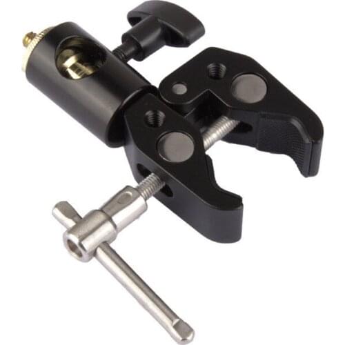 Super Clamp & Light Stand Mount 1/4"-20 Screw Rig fr DSLR Camera Monitor