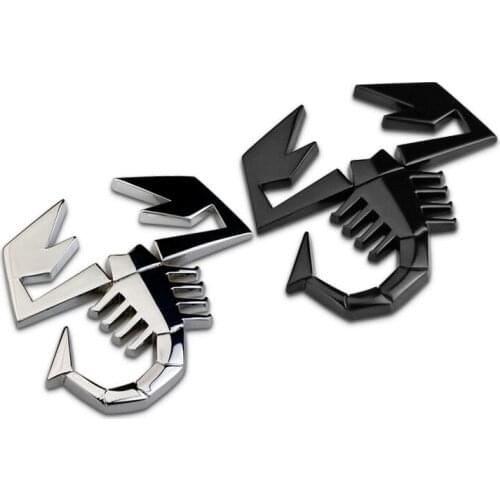Funny Scorpion Styling Car Stickers Emblem For Abarth 595 695 500 Fiat 500 abarth 124 spider Punto 1000 204A Auto Accessories