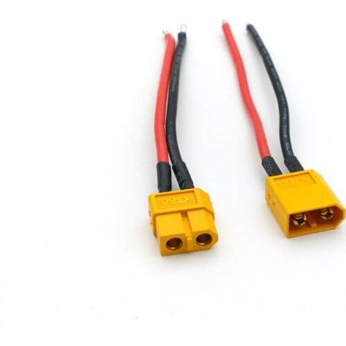 10set XT60 Battery Male Female Connector Plug with Silicon 16 AWG Wire Hot 10cm Selling