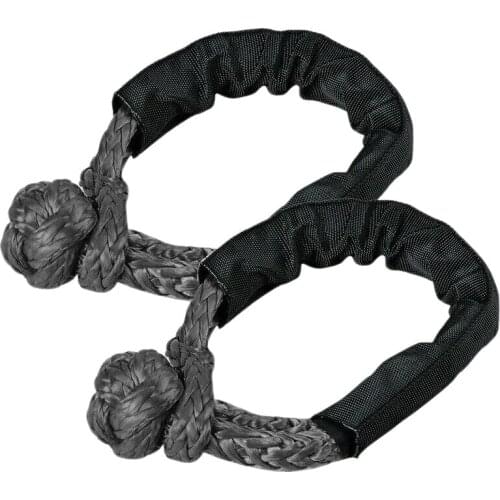2X Soft Shackle Rope Synthetic Tow Recovery Strap 38,000LBs WLL Auto Parts Tow Rope Synthetic Fiber
