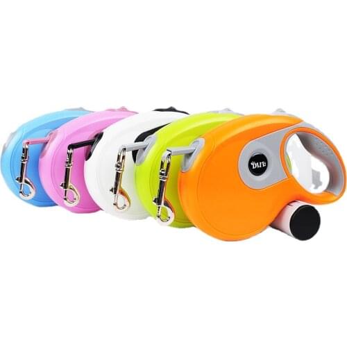 3M 5M 40KG Dogs Retractable Dog Leash Flexible Automatic Extending Walking Lead Rope Traction for Small Medium Dog 10 Colors