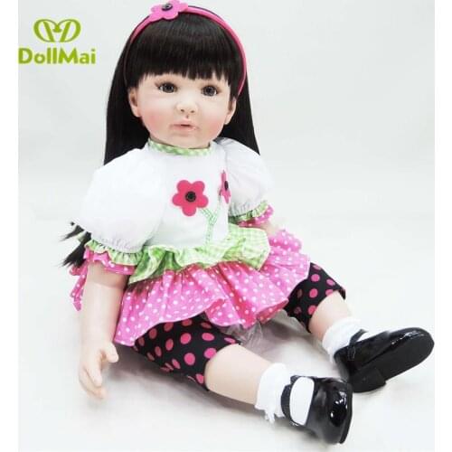 60cm Silicone Reborn Babies Dolls Toy Like Real baby doll Vinyl Princess Girl Toddler Doll child bebe gift reborn bonecas