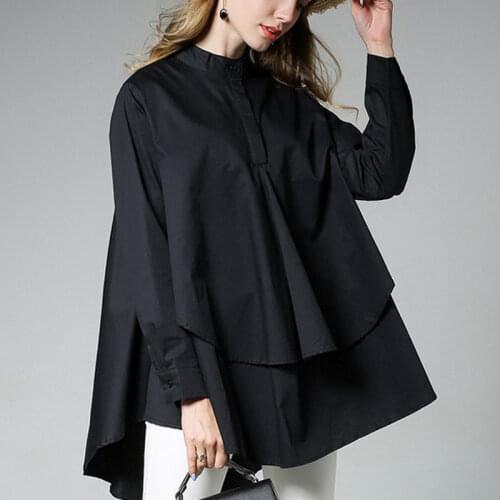 ASYMSAY Women's Ruffle Shirts