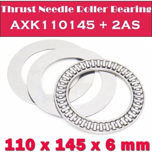 AXK110145 + 2AS Thrust Needle Roller Bearing With Two AS110145 Washers 110*145*6mm ( 1 Pcs) AXK1122 889122 NTB Bearings