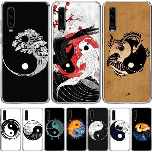 Eight Diagrams Taiji Yin Yang Phone Case for Huawei P40 P30 P20 Mate 30 20 10 Pro P10 Lite P Smart Z + 2019 Gift Coque Cover Cap