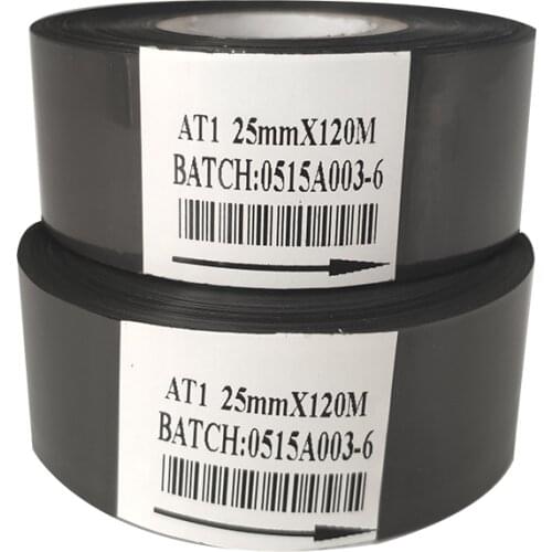 Black color hot ink roll coding foil for ribbon printer