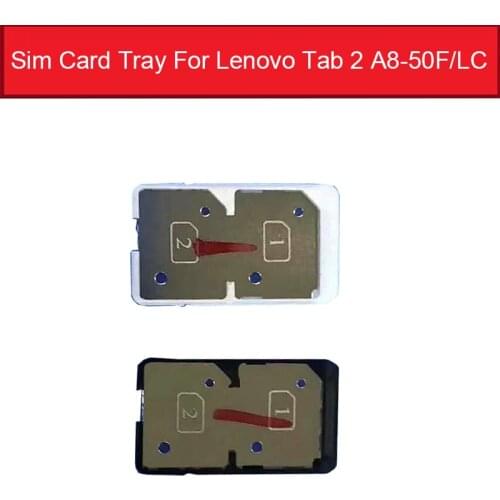 SIM Card Tray Socket Holder For Lenovo TAB 2 A8-50F/LC A5500 Sim SD Memory Card Slot Reader Adapter Replacement Parts