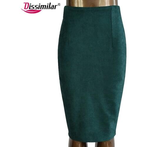 Dissimilar Long Pencil Skirts