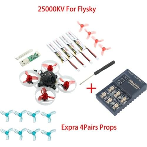 Happymodel Mobula6 1S 65mm Brushless Bwhoop Drone BNF w/AIO 4IN1 Crazybee F4 Lite Flight Controll Built-in 5.8G VTX LiteRadio TX