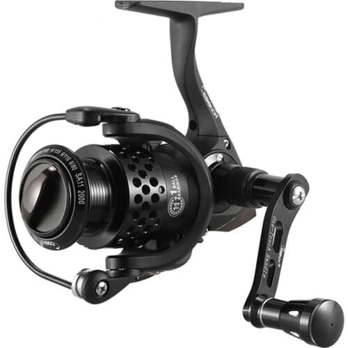 2000-6000 11 + 1BB 5.1:1/5.5:1 Fishing Reel Lightweight Spinning Fishing Reel with Foldable Handle LUN007