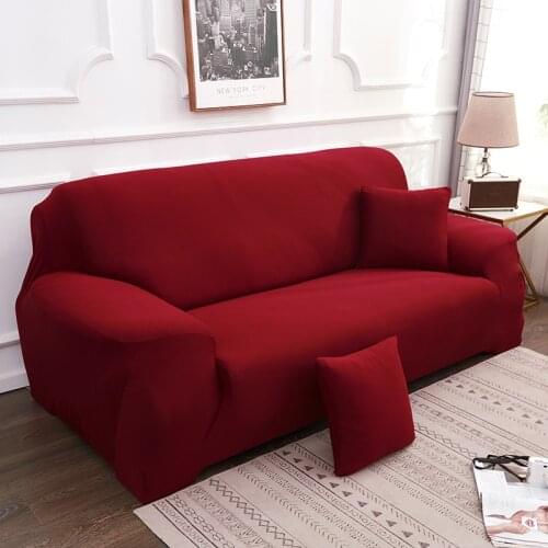 Red Elastic sofa covers for living room sofa towel sofa cover strech elastic couch Slipcover 1/2/3/4 Seater