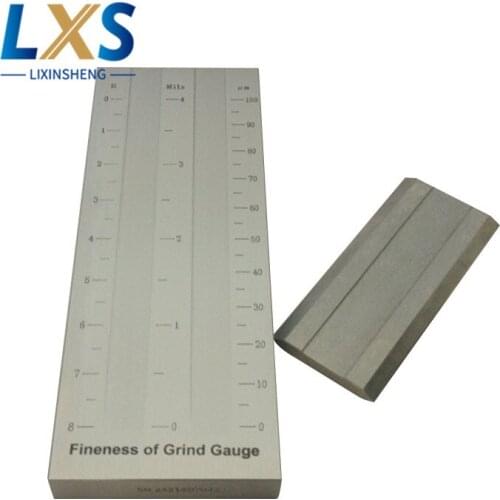 BGD242/3 (0-100um) Lab Equipment Double Groove Grindometer stainless steel Fineness Grind Gauge